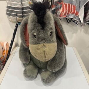 Disney Eeyore Plush Stuffed Animal Winnie the Pooh Sitting 18 Inch -READ